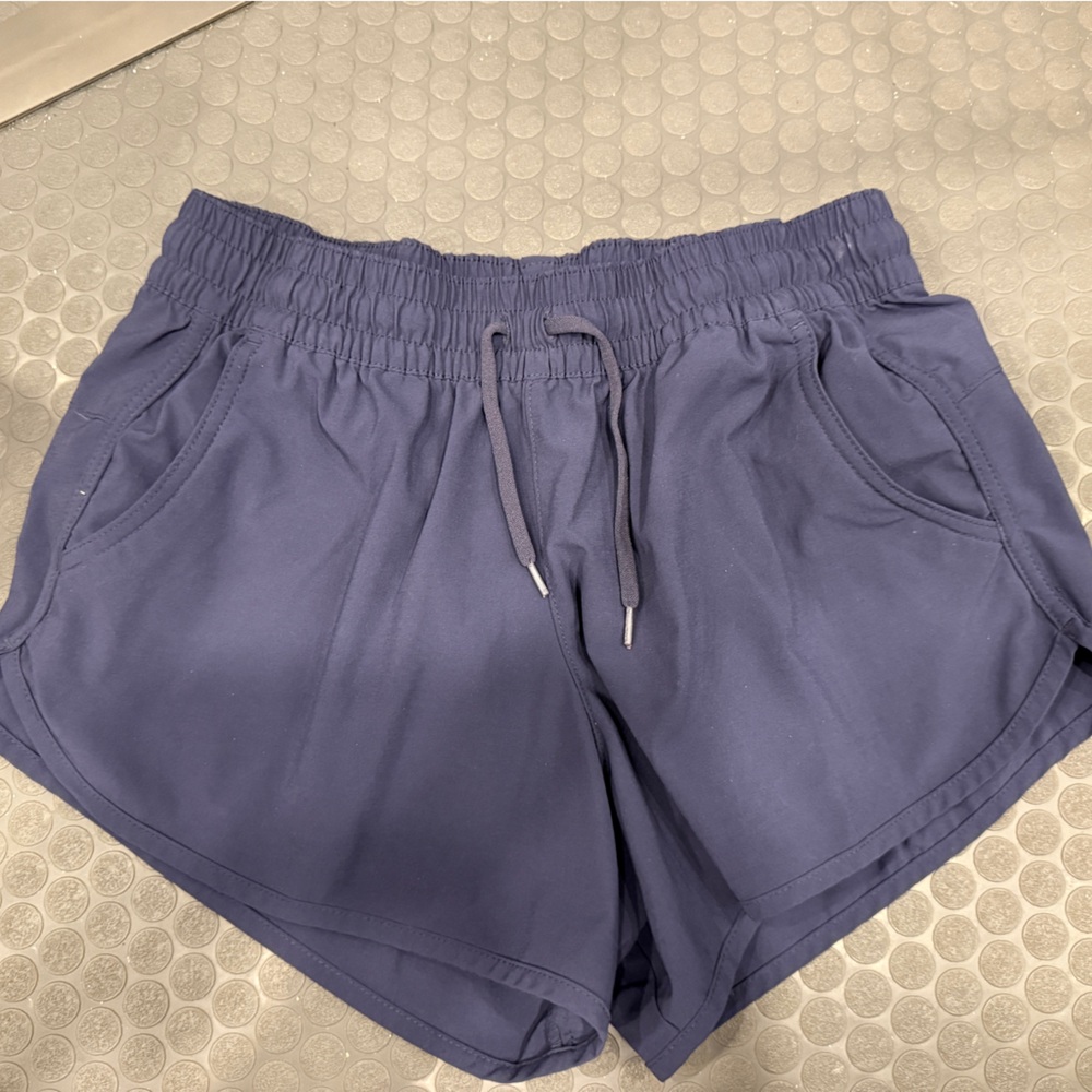 Columbia Blue Athletic Shorts with Elastic Waistband